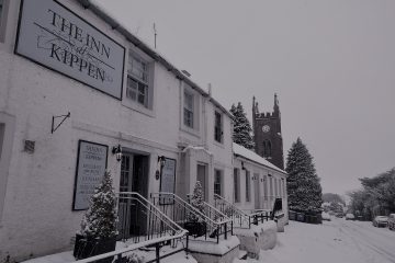 the Inn at Kippen in the snow